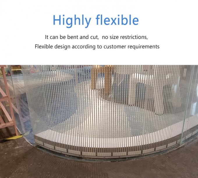 P20 P30 P40 Ekran filmowy LED Duże szkło zasłony ściany reklamy wyświetlacz 3