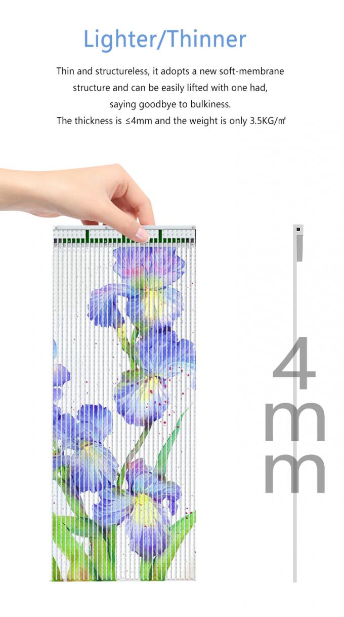 P20 P30 P40 Ekran filmowy LED Duże szkło zasłony ściany reklamy wyświetlacz 5