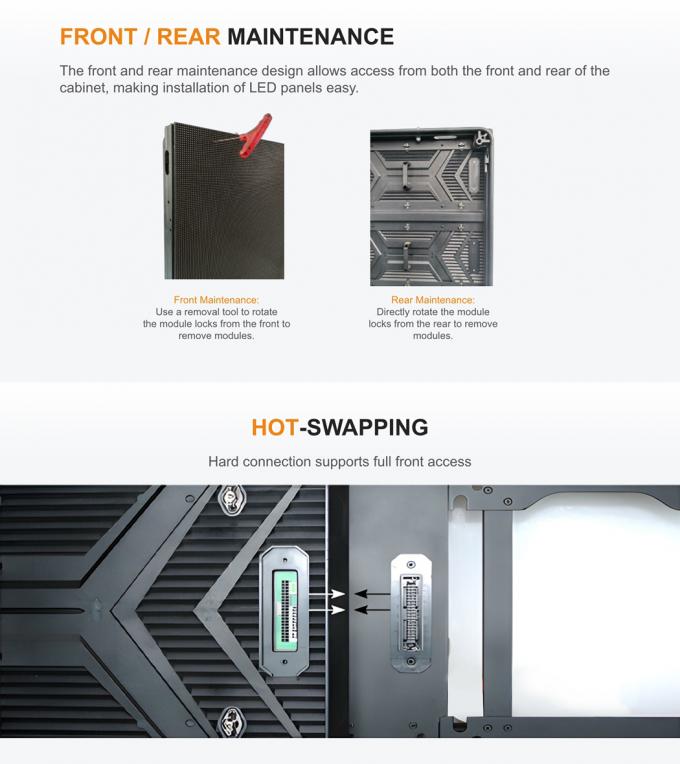 Zewnętrzny wyświetlacz LED P3.91 P4.81 P6.25 P7.8 P10.4 Slim Full Color LED Video Wall 2