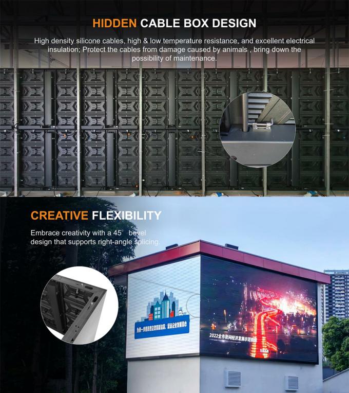 Zewnętrzny wyświetlacz LED P3.91 P4.81 P6.25 P7.8 P10.4 Slim Full Color LED Video Wall 3