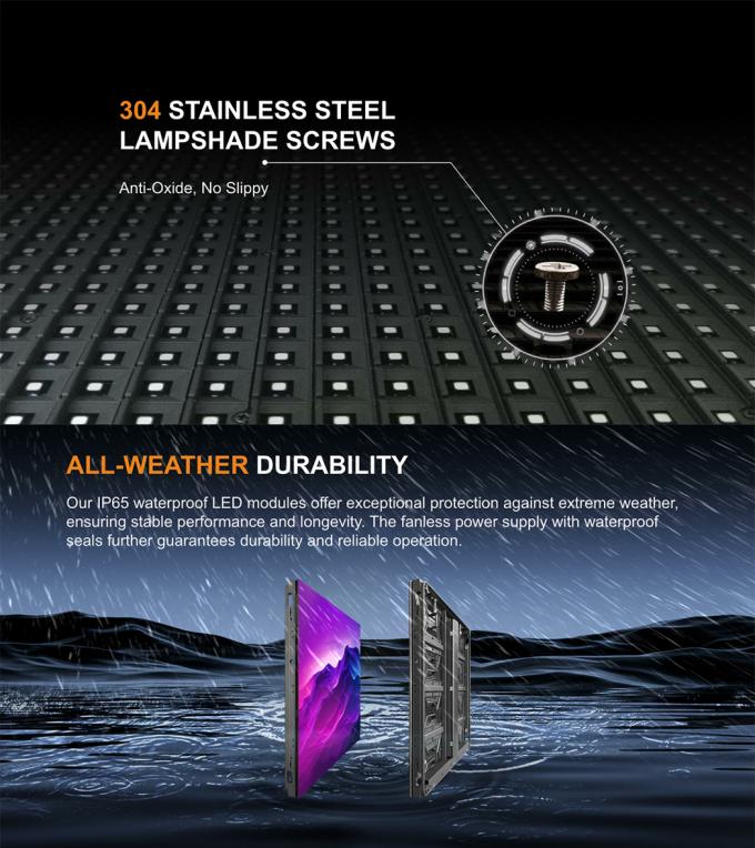 Zewnętrzny wyświetlacz LED P3.91 P4.81 P6.25 P7.8 P10.4 Slim Full Color LED Video Wall 4