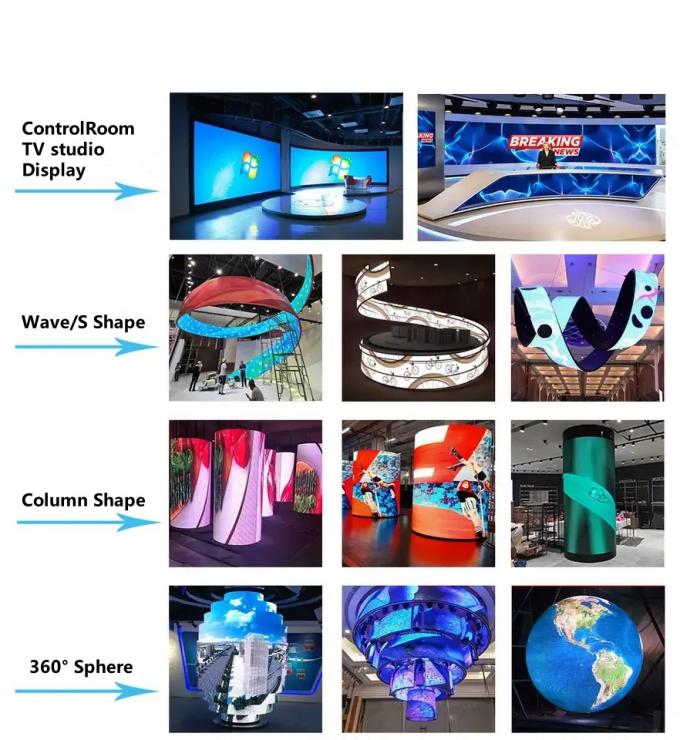 Projektowanie wnętrz Kreatywny ekran LED do dodania nowoczesnego odcienia do domów Biura i przestrzeni publicznych 6