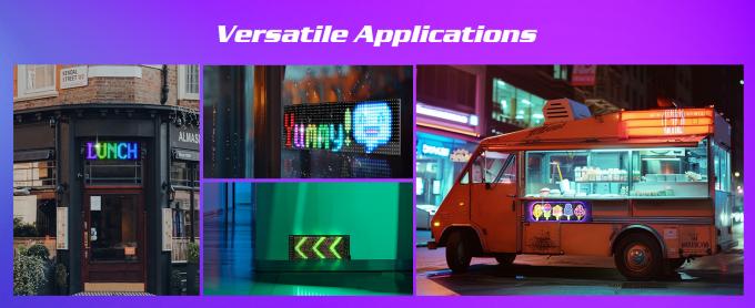 Programowalny znak LED, 15'x4' Animacje pre-made i dostosowywalny tekst LED Car Sign, Bluetooth APP Control Scrolling LED Sign, Custom,Graffiti Flexible Led Matrix Panel for Car Store Hotel Holiday 2