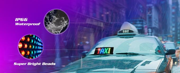 Programowalny znak LED, 15'x4' Animacje pre-made i dostosowywalny tekst LED Car Sign, Bluetooth APP Control Scrolling LED Sign, Custom,Graffiti Flexible Led Matrix Panel for Car Store Hotel Holiday 4