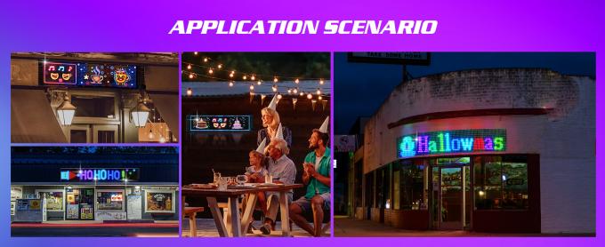 Programowalny znak LED, 15'x4' Animacje pre-made i dostosowywalny tekst LED Car Sign, Bluetooth APP Control Scrolling LED Sign, Custom,Graffiti Flexible Led Matrix Panel for Car Store Hotel Holiday 5