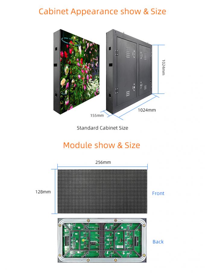 Zewnętrzny wyświetlacz LED SMD Full Color HD P4 P5 P6 P8 P10 Led Video Wall Screen 5