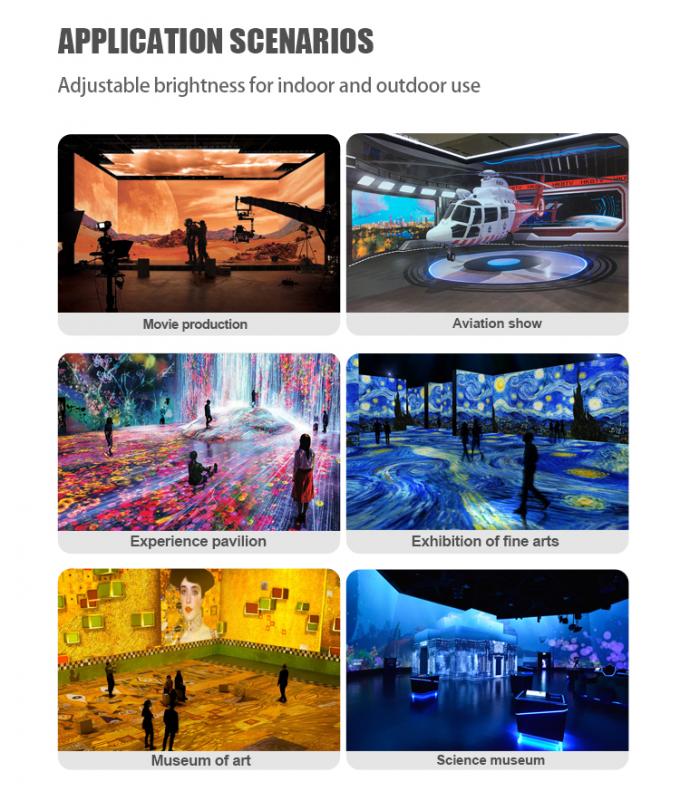 Ekran LED 3D VFX VR VP XR Ściana do filmowania Zakrzywiony ekran LED HD LED Wyświetlacz Wirtualna produkcja Studio 8