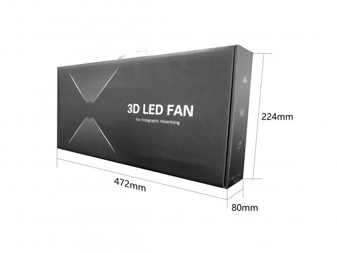 3D LED Fan Spliced 65cm wifi światło zewnętrzna reklama maszyna projektor holograficzny projektor obracający się wentylator hologram 7