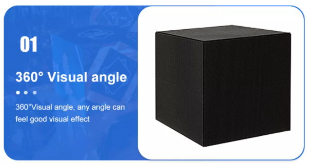 P2.5 P3 P3.91 P4.81 LED Cube Logo Display Creative LED Display Screen do reklamy wewnętrznej i zewnętrznej 3