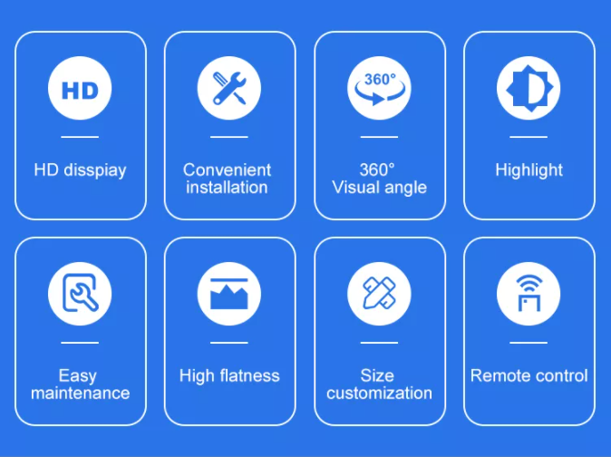 P2.5 P3 P3.91 P4.81 LED Cube Logo Display Creative LED Display Screen do reklamy wewnętrznej i zewnętrznej 2