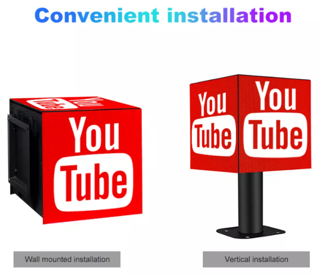 P2.5 P3 P3.91 P4.81 LED Cube Logo Display Creative LED Display Screen do reklamy wewnętrznej i zewnętrznej 7