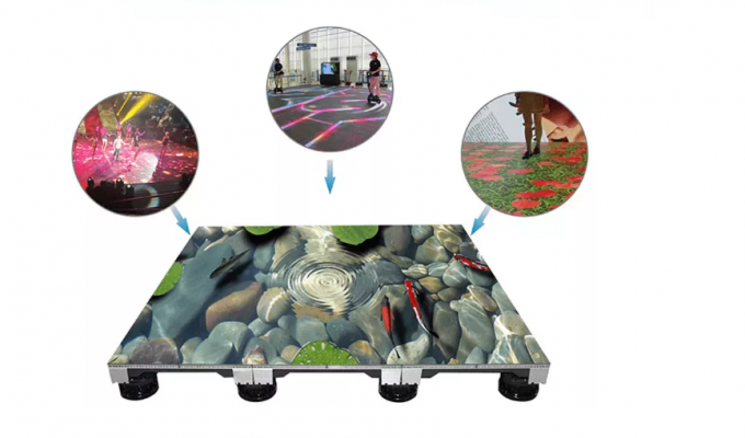 LED wyświetlacz podłogowy IP65 wodoodporny design LED wyświetlacz podłogowy ciężki ładunek stojący LED wyświetlacz podłogowy LED wyświetlacz wnętrza 4