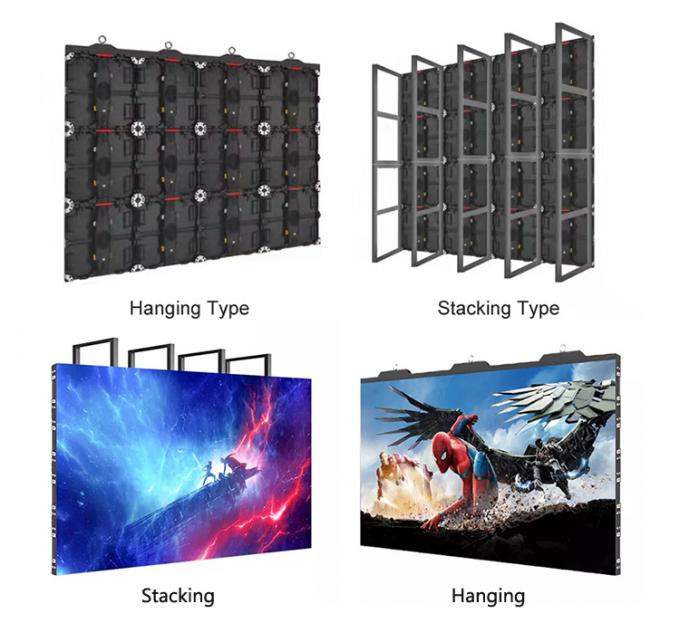 P3.91 P4.81 Wynajem ekranu LED do występów na żywo na zewnątrz Wyświetlacz LED Wodoodporny Ekran sceniczny Wysoka jasność Ekran tła Ściana LED 9