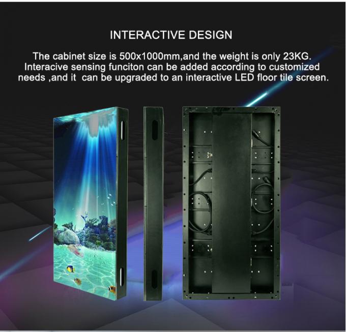 Wynajem panelu LED do podłogi tanecznej 500*1000 Wysoka częstotliwość odświeżania Ekran sceniczny LED Ścianka weselna P2.9 Interaktywny wyświetlacz LED 1