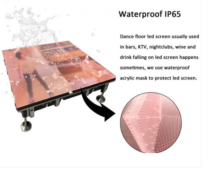 Wynajem panelu LED do podłogi tanecznej 500*1000 Wysoka częstotliwość odświeżania Ekran sceniczny LED Ścianka weselna P2.9 Interaktywny wyświetlacz LED 7