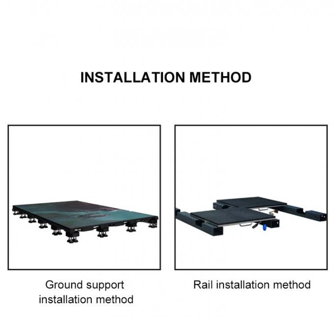 Wynajem panelu LED do podłogi tanecznej 500*1000 Wysoka częstotliwość odświeżania Ekran sceniczny LED Ścianka weselna P2.9 Interaktywny wyświetlacz LED 6