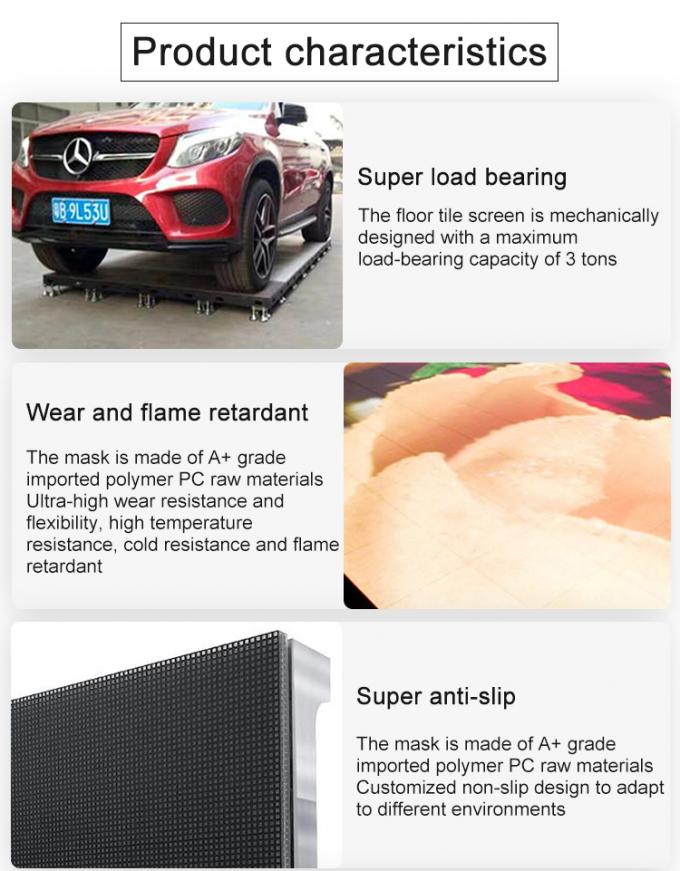 P3.91 Podłoga taneczna Wnętrze i zewnętrzne Podłoga taneczna Interaktywny ekran LED 0