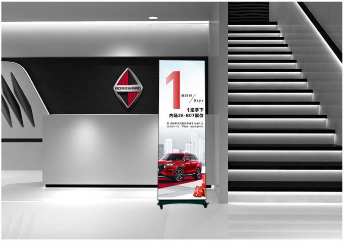 Przenośny ekran LED HD do wyświetlania plakatów, do użytku wewnątrz i na zewnątrz, wolnostojący, P1.8, P2, składany ekran LED do plakatów, ekran LED P2.5 do plakatów 10