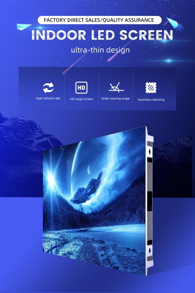 8K 4K HD P1.2 P1.5 P1.8 P2 P2.5 P3 W pełni kolorowy Ultracienkie Stałe wnętrze LED Video Panel Wall Screen Display 0