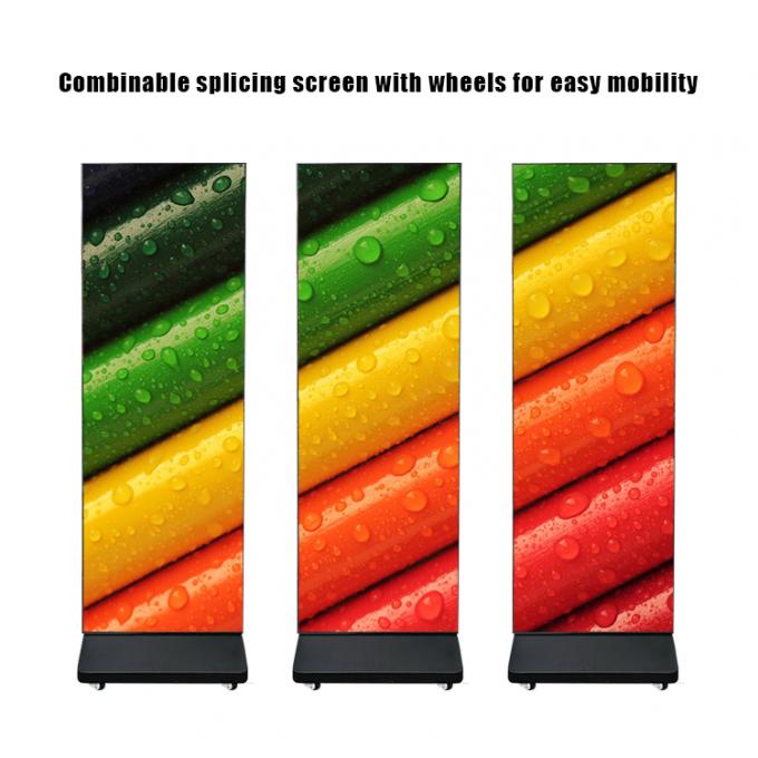 Składany ekran plakatu LED, przenośny składany ekran GOB, maszyna reklamowa LED do centrum handlowego, reklama w salach konferencyjnych 5