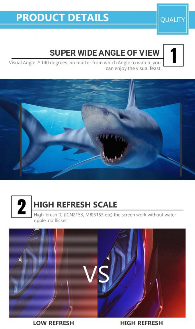 P1.5 P2.5 P4 Led Soft Screen Indoor Outdoor Led Curved Soft Vertical Flexible Ads Display Screen Wykrzywiony, elastyczny, pionowy ekran reklam 0