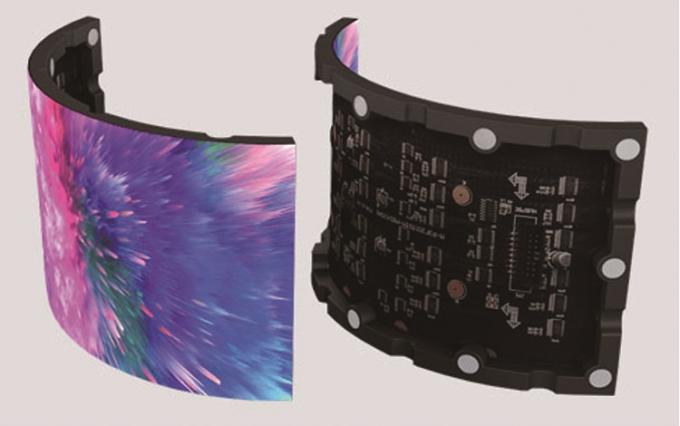 P1.5 P2.5 P4 Led Soft Screen Indoor Outdoor Led Curved Soft Vertical Flexible Ads Display Screen Wykrzywiony, elastyczny, pionowy ekran reklam 1