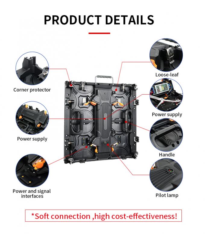 P3.91 P2.6 Wypożyczalny ekran LED do filmów Pokaz bożonarodzeniowy Impreza taneczna Wyświetlacz LED Wydarzenia Zaplecze Kościół Ściana wideo LED 0