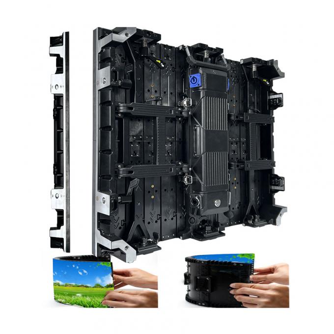 Ekran z zakrzywionym ekranem wewnętrzny/zewnętrzny elastyczny ekran LED Video Wall Wynajem wyświetlacza LED do wystaw i działań scenicznych-P2.976 P3.91 P4.81 1