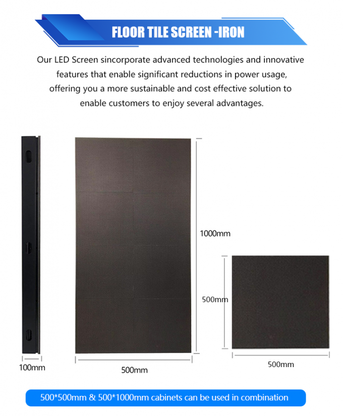 Wyświetlacz panelowy podłogi tanecznej 3D, interaktywny ekran LED, Płytka podłogowa LED P2.6 P2.97 P3.91 7