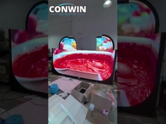 Miękki skrzywiony panel ekranu LED elastyczny do obsługi wewnętrznej 240X120mm